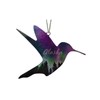 Hummingbird Ornament, Fire and Ice, Alaska Name Drop, 4 inches,