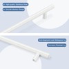 Knobonly 30 Pack 5 Inch Hole Center White Cabinet Handles,Kithchen