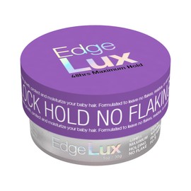 Lux Collection Edge Lux Edge Control Wax 48 Hour Maximum Hold No Flaking Natural Ingredients Scented Conditioning Styling Hair Gel Tamer (1 Ounce (Pack of 1), Peach)