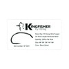 Kingfisher Fly Fishing Shrimp and Caddis Fly Tying Hook Barbless,