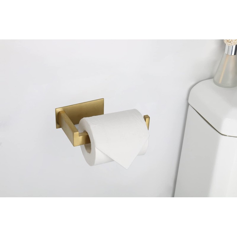 Vanloory Toilet Paper Holder, Self Adhesive Tissue Holder Stainless Steel