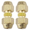 Bxian Solid Brass Pipe Connection Coupling Adapter with Flare Nut