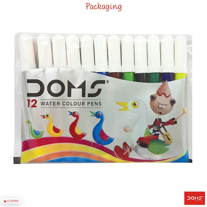 DOMS 12 Aqua Mini Water Colouring Pens - Pens -