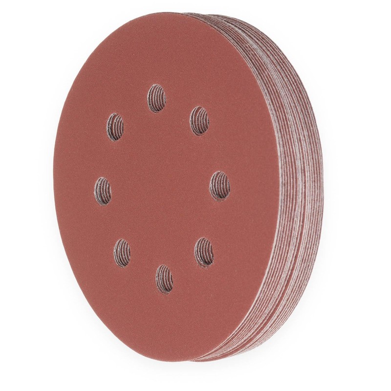 YoiYee 600 Grit Sanding Discs Pads, 8 Holes, 125mm/5-inch Hook