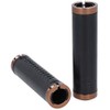 Gusti Gary F. Leather Handlebar Grip Black Rose Gold