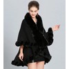 Cashmere Pashmina Group Coat Fur Cape Faux Fur Ruana blanket