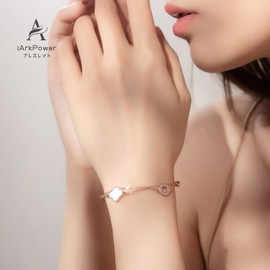 Women's Bracelet, S925 Silver, Hypoallergenic, 2 Strands, Adjustable Length, Birthday, Celebration, Anniversary, Christmas, Cute Gift, Silver