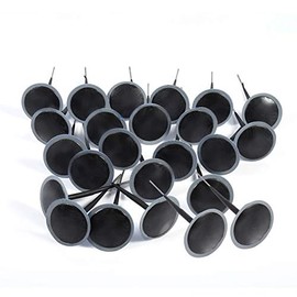 Parche de tapón de neumático, 24 piezas Reparación de pinchazo de neumático sin tubo automático Parche de enchufe de hongo de 6 mm con cable para auto
