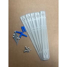 Downspout Straps CLAY ALUMINUM STRAP AROUND GUTTER DOWNSPOUT STRAPS 2x3