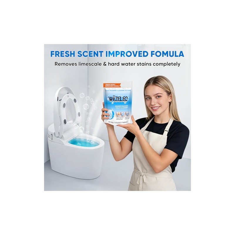 Self-Foaming Toilet Cleaner Powder - Deep Clean & Fresh Scent