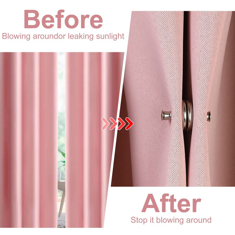 Curtain Magnetic Holdback Button - 10Pairs Sturdy Curtain Weight Magnets