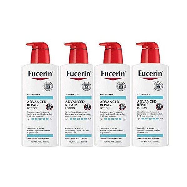 Eucerin Smoothing Repair Fast Absorbing Lotion - 16.9 oz, Pack of 4