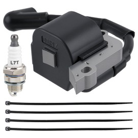 AUTOKAY 4229 400 1300 Ignition Coil with Spark Plug Kit Fits for Stihl Leaf Blower BG50 BG45 BG46 BG55 BG65 BG85 SH55 SH85, Replace 4229-400-1300