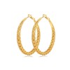 WATEFOER Gold Hoop Earrings for Women Hypoallergenic Silver Post Hoop