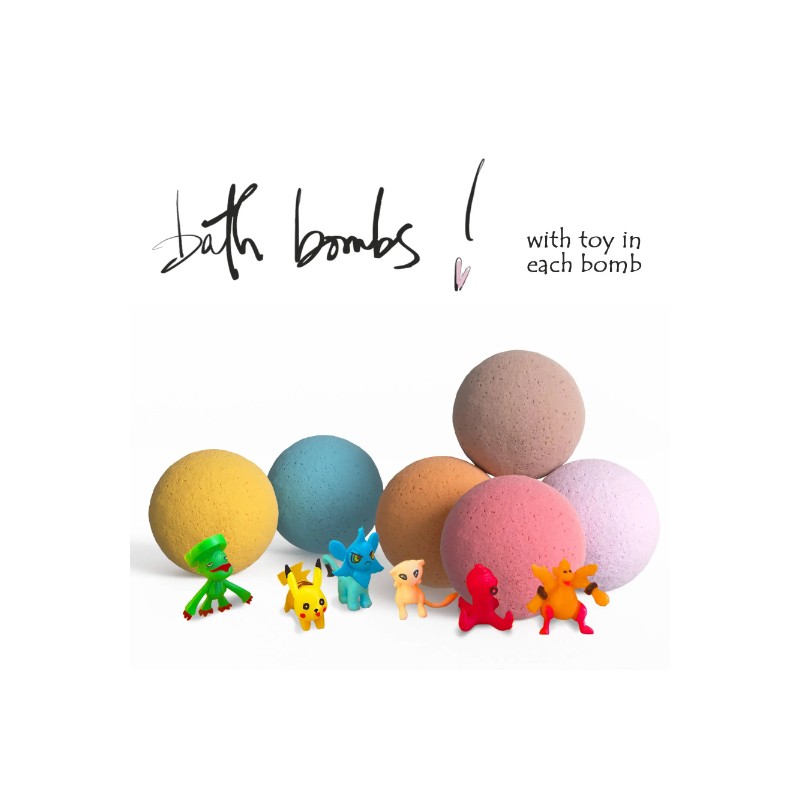 Relaxcation 6 Bath Bombs Set for Kids and Teens with