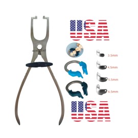 Unbranded Dental Matrix Ring Forceps Clamping Ring Placement Plier Separate Titanium Rings - Narrow Ring 1piece