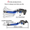 GSXR 600 750 1000 Brake Clutch Levers Foldable Extendable CNC