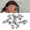 20PCS Beard Beads with Holes Dreadlock Ornaments DIY Vikings Beard