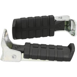 BOBIKE 8015300002 - Poggiapiedi pieghevole universale di ricambio per sedia modello uno junior a colori Nero