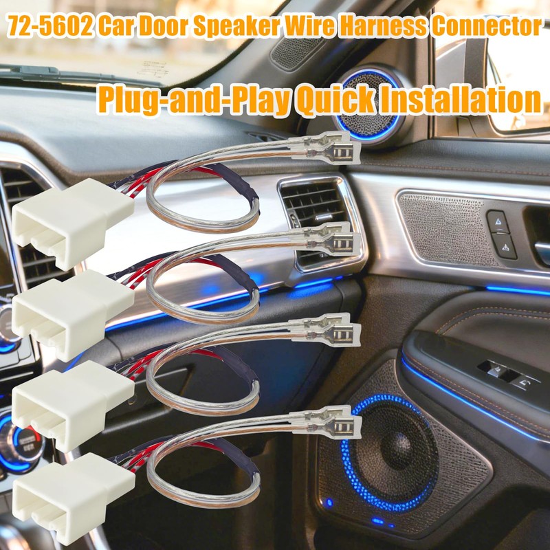 72-5602 Wiring Harness (Pack of 4) - Car Door Speaker