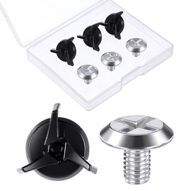 Ptwola 8 Pcs Helmet Visors Screws Motorcycle Helmet Visor Screw with 8 Silicone Washer Replacement Motorcycle Helmet Bolts Hardware Kit for Motorcross Dirt Bike Helmets Accessories