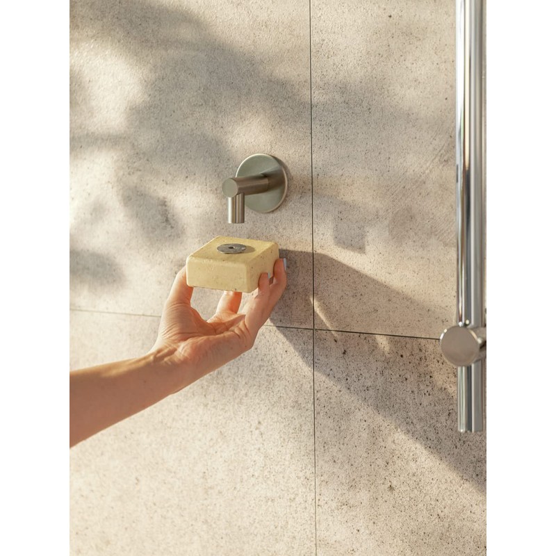 WENKO Stainless Steel Shiny Soap Holder with Magnet and Turbo-Loc