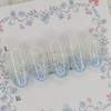 Glittering Snowflake Handmade Nail Tip - Water Drop / 반짝이는