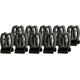 Olsa Tools Tool Holder Clips - 10-Piece Set - Compatible with Magnetic & Wall Mount Screwdriver Organizers - Black Replacement Clips - Part 1018