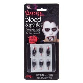 Blood Capsules, Liquid. (6 per card)