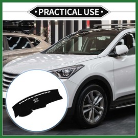 Motoforti Dash Cover Compatible for Hyundai Tucson 2022-2024 4.2 Inch Head-Up Display, Non-Slip Dash Cover Mat Polyester Black Front Dash Cover Mat Long-Lasting