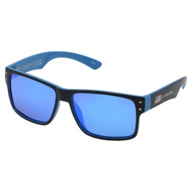 U.S. POLO ASSN. Men's PA3023M Iconic Retro 80's Rectangular Mirrored Polarized Sunglasses with UV400 Protection, Sport Sunglasses for Men