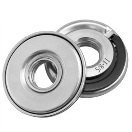 FINBe Angle Grinder Flange Nut 5/8-11 Inch Thread Quick Replacement of Grinder Flange Lock Nut Angle Grinder Locking Nut for Replace/Fix Cutting Disc 2PCS