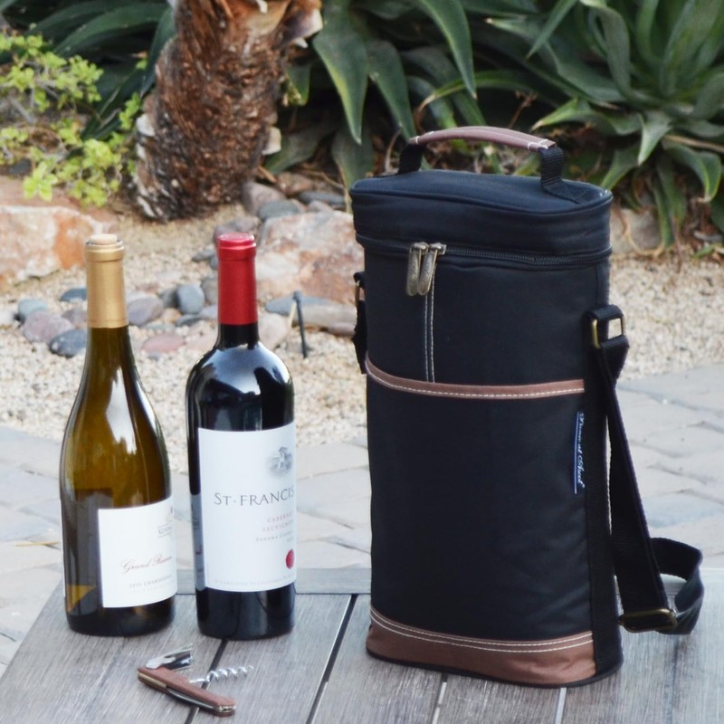 Picnic at Ascot - Insulated 2 Bottle Travel Wine Tote