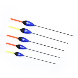 Sbirulino® Set of 5 Fishing Floats with Starlight Holder 4.5mm Container and Case Included in Set