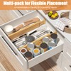 Ryqtop Bamboo Drawer Dividers,17-22" Adjustable Kitchen Drawer Organizer for Clothes,6