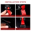 BWBWND Helmet Quick Release Buckle Kit, Motorcycle Helmet Ratcheted Buckle
