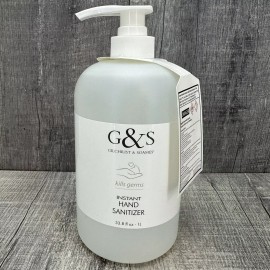 GILCHRIST & SOAMES 1 Liter 33.8 Fluid OZ Instant Hand Sanitizer High Quality
