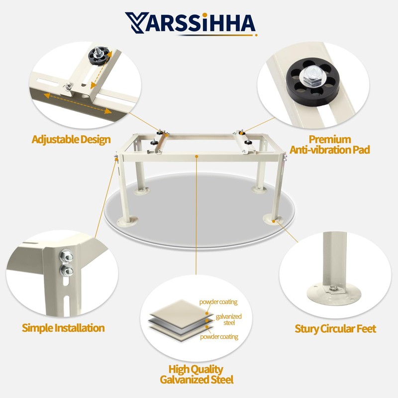 Yarssihha Mini Split Ground Stand for 9000-24000 BTU Ductless Air