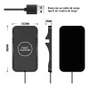 Base De Carga Inalámbrica Para Coche, 15 W Inalámbrica Usb
