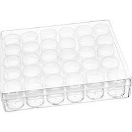 VBS Sorting Box of 30 Screw Cans - Ideal for Craft Supplies and Storage - Size 13.6 x 3.5 x 16.2 cm - Perfect for Screws, Nails and Small Parts