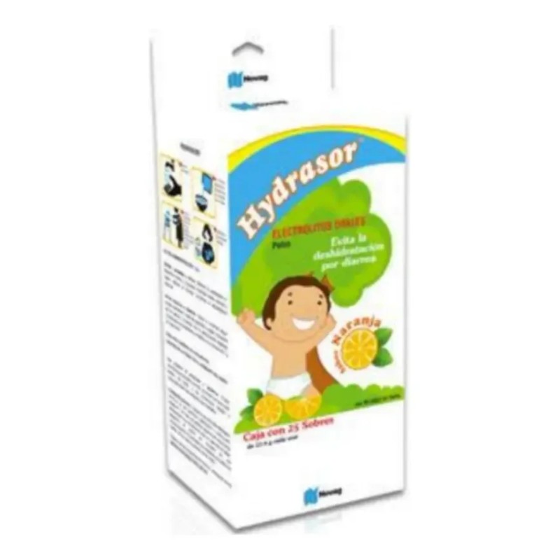 Hydrasor Electrolitos Orales Polvo 8 Cajas De 25 Sobres