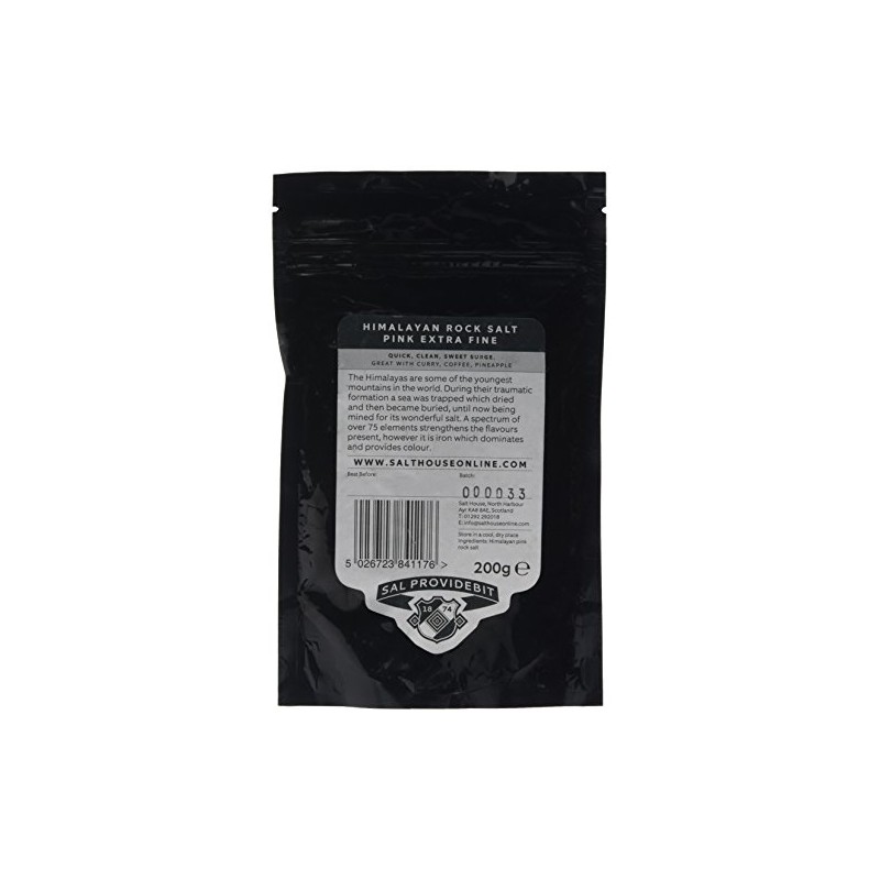 Himalayan Pink Extra Fine Grain Salt in Pouch 200 g
