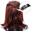 Chinco Doble Agarre Clips De Metal Broche De Pelo Pasadores