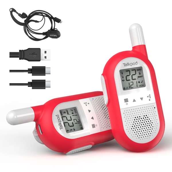 Talkpod F40 Walkie Talkies for Kids Adults, 22CH Rechargeable Family