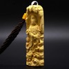 Asuniko Kwan-yin Bodhisattva Wood Carving, Tsuge Plant, Boxwood, Buddha Statue,