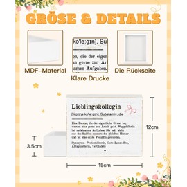 Putuo Decor Table Sign Favourite Colleague - Funny Definition as a Gift for Colleague - Office Decoration Farewell, Birthday or Thank You