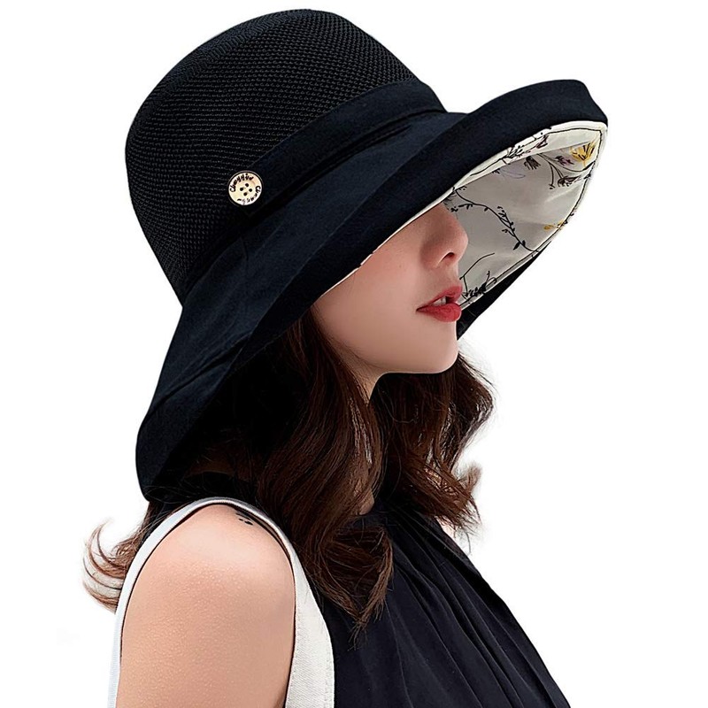 INOGIH Summer Mesh Sun Hats for Women Wide Brim Bucket