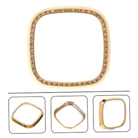 jojofuny 2pcs Screen Protective Cover for Sense Transparent Plated Watch Case Full Protection Easy Installation Scratch Resistant Elegant Design Great Family and Friends