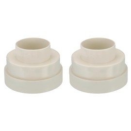 PATIKIL 6.5" to 6" to 4" Duct Reducer, 2 Pack Duct Connector Ducting Inline Adapter Increaser ABS Plastic Vent for HVAC Heating Cooling Air Ventilation