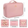 Relavel Travel Makeup Train Case Makeup Cosmetic Case Organizer Portable